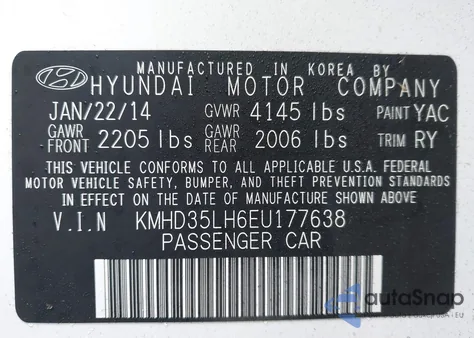 2014 Hyundai Elantra Gt from USA, damaged, VIN KMHD35LH6EU177638